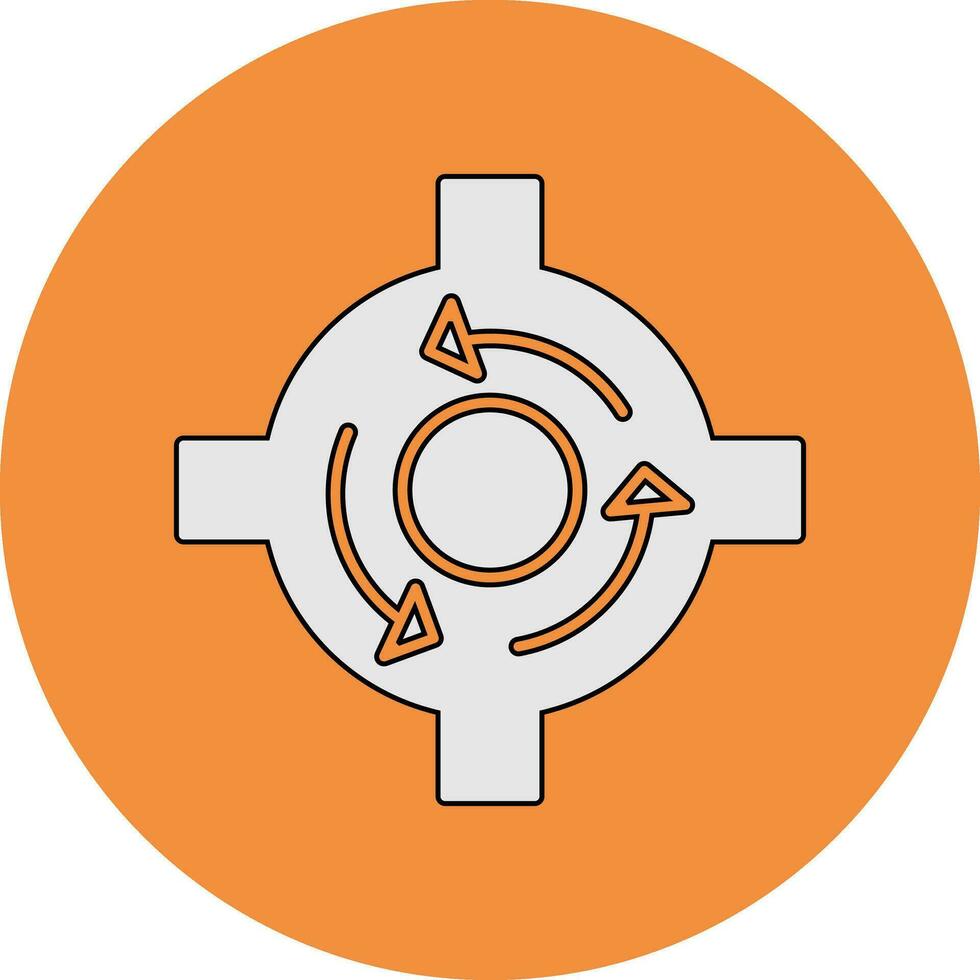 Roundabout Vector Icon