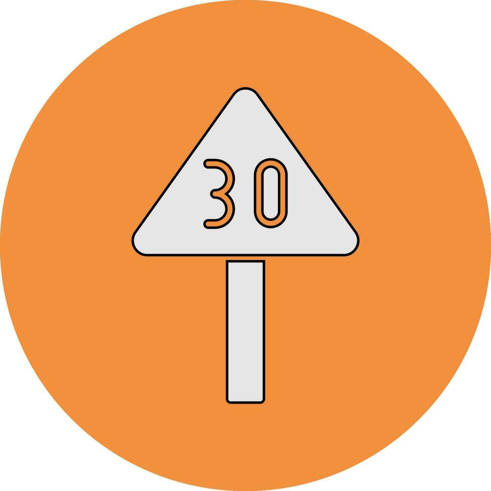 Speed Limit Vector Icon