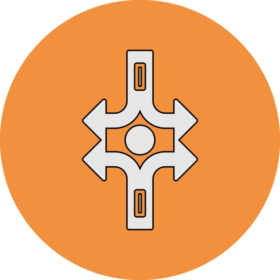 Crossroad Vector Icon