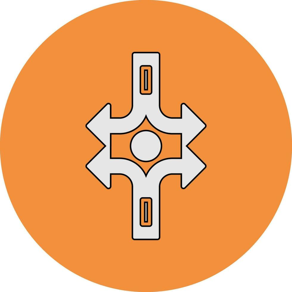 Crossroad Vector Icon