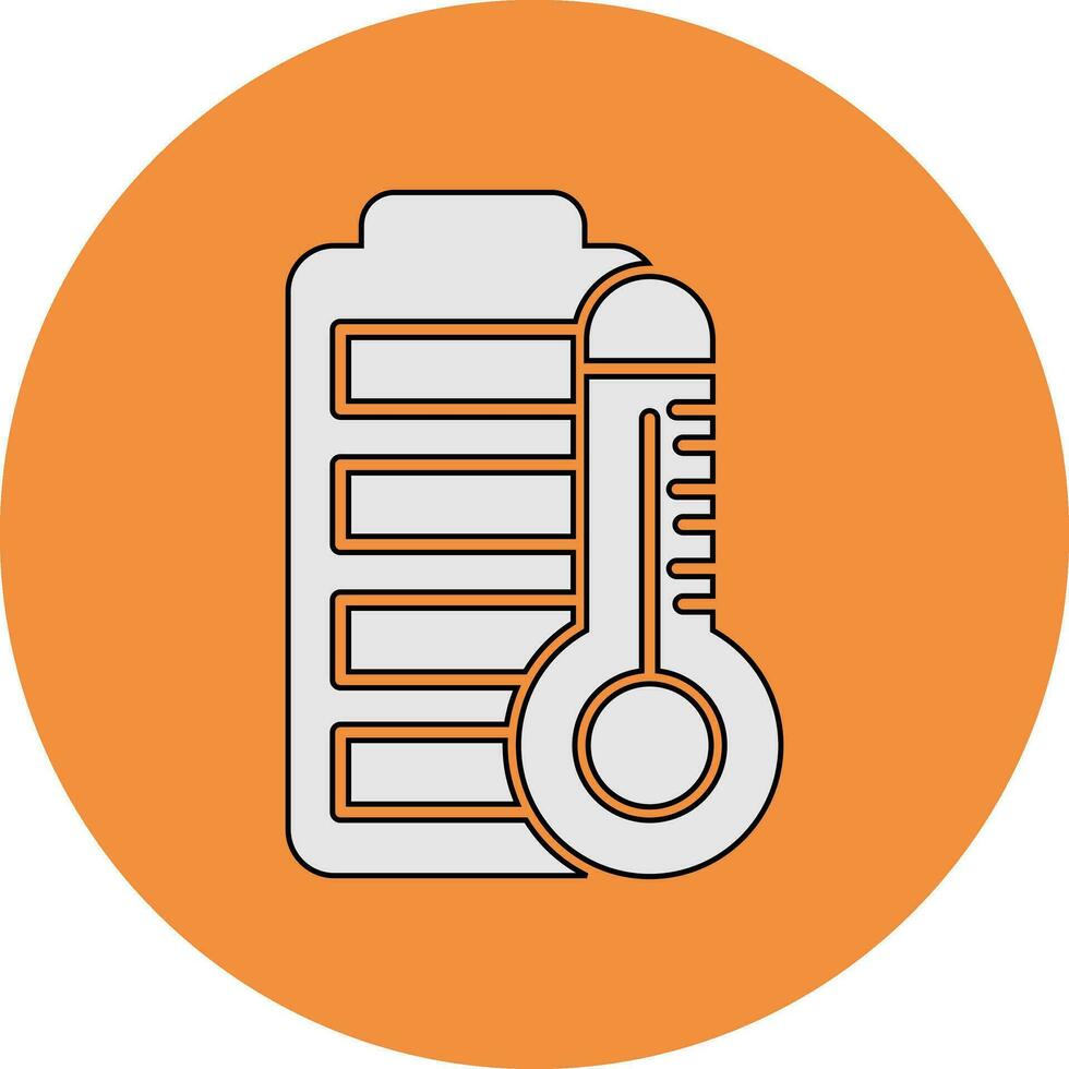 Battery Temperature Vector Icon