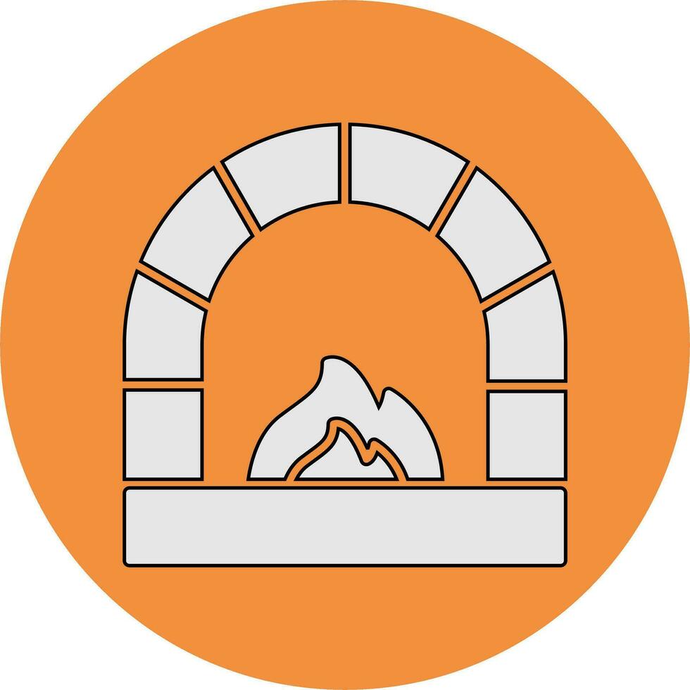 Stone Oven Vector Icon