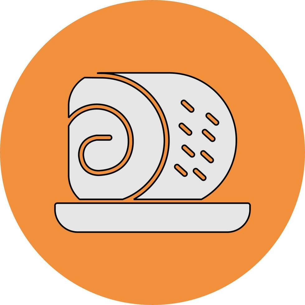 Roll Cake Vector Icon