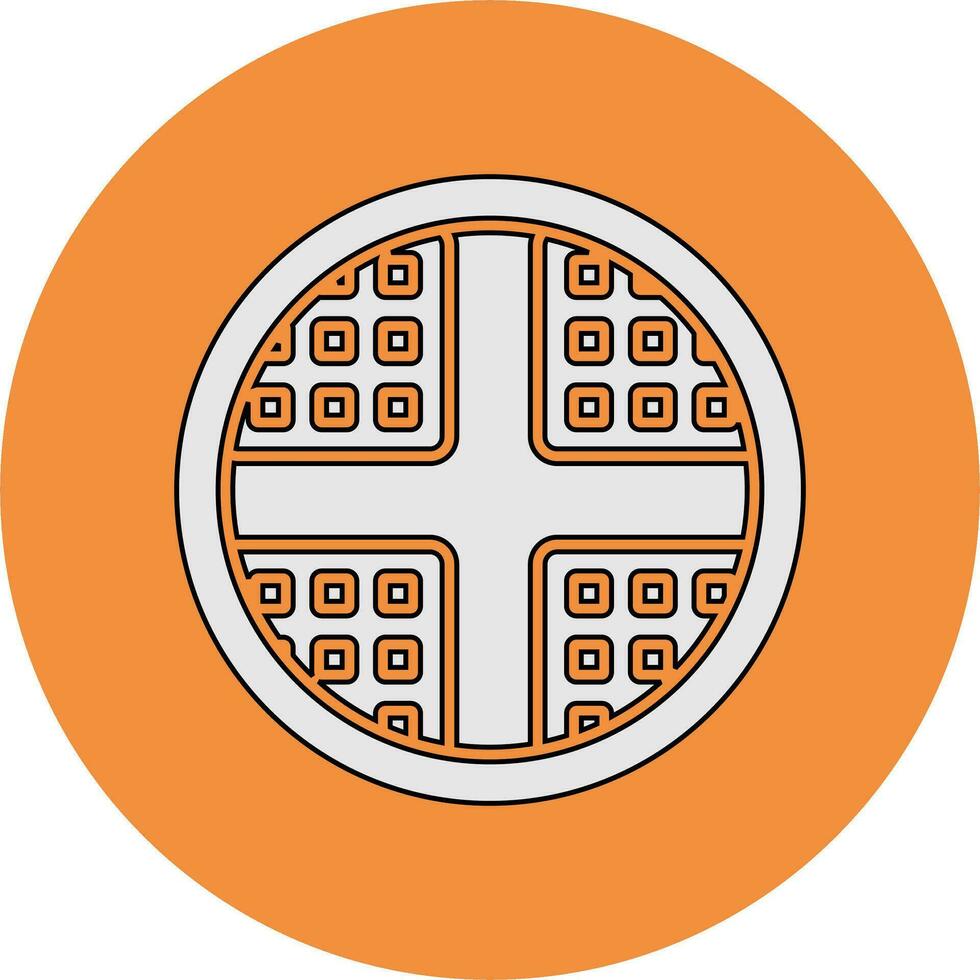 Waffle Vector Icon