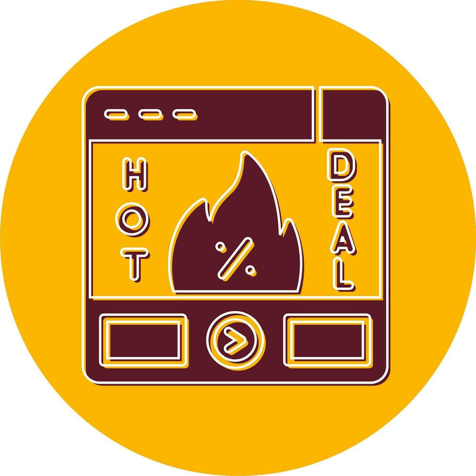 Hot Deal Vector Icon