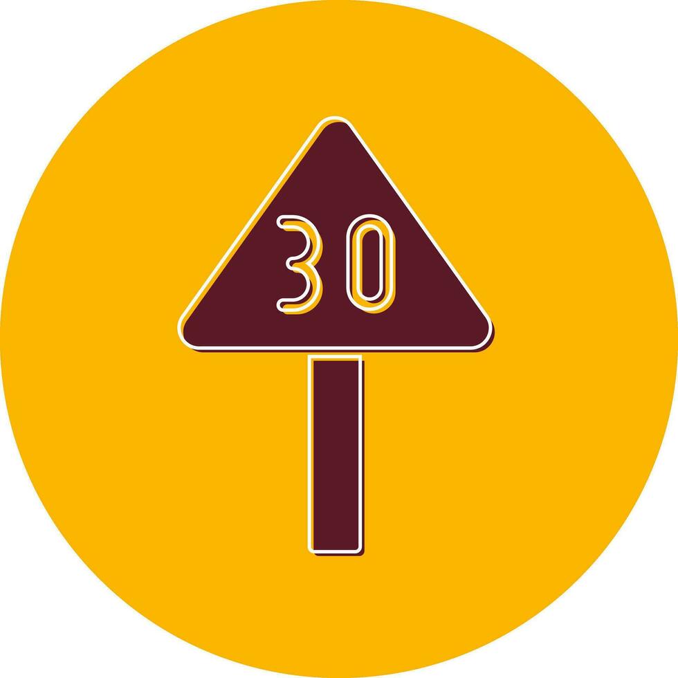 Speed Limit Vector Icon