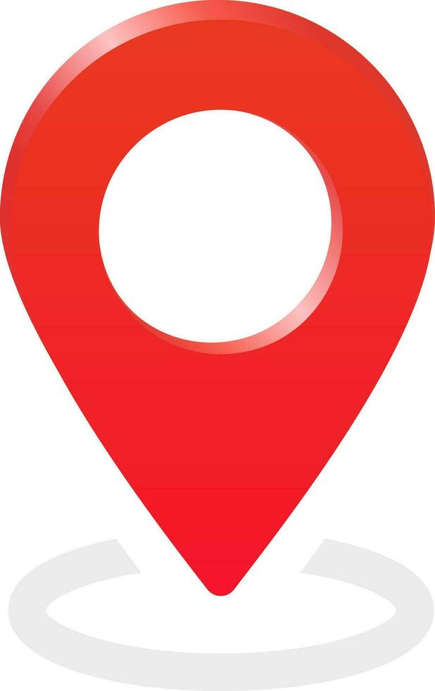 Red Location Icon Symbol vector