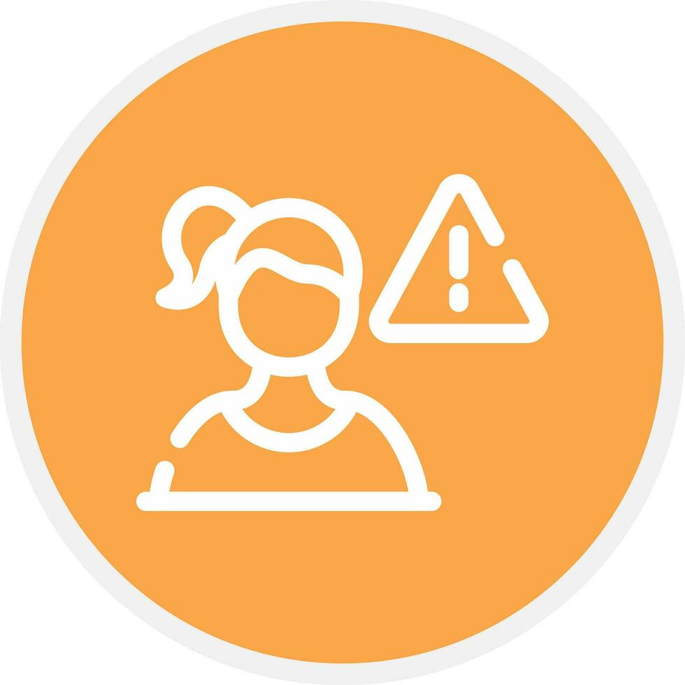 Cautious Creative Icon Design vector
