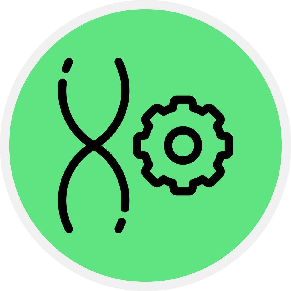 Genetic Engineering Creative Icon Design vector