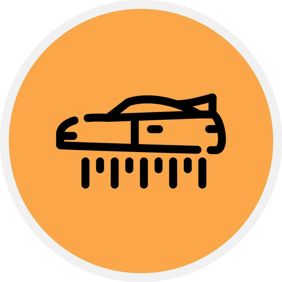 Flying Car Creative Icon Design vector