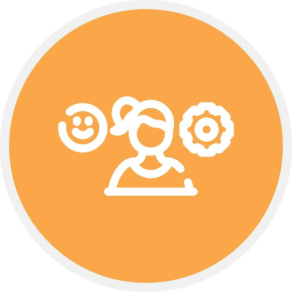 Managing Emotions Creative Icon Design vector