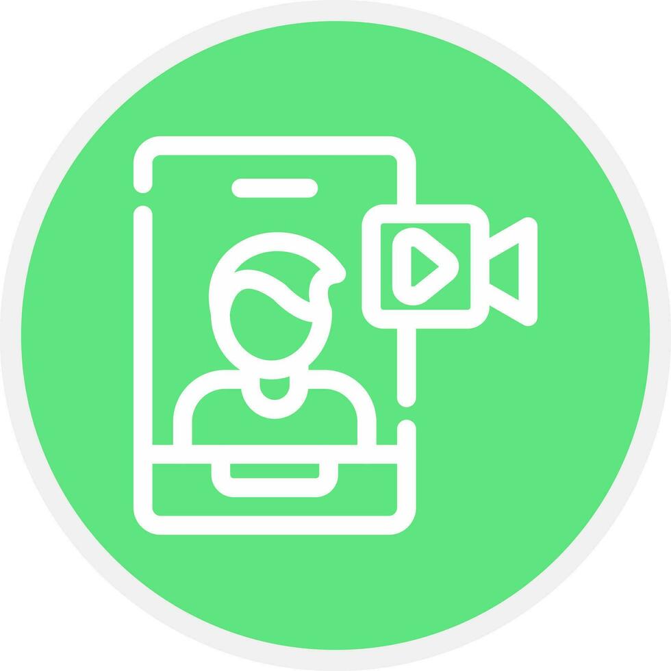 Video Chat Creative Icon Design vector