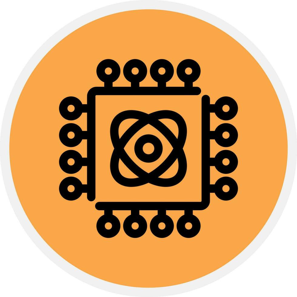Quantum Technology Creative Icon Design vector