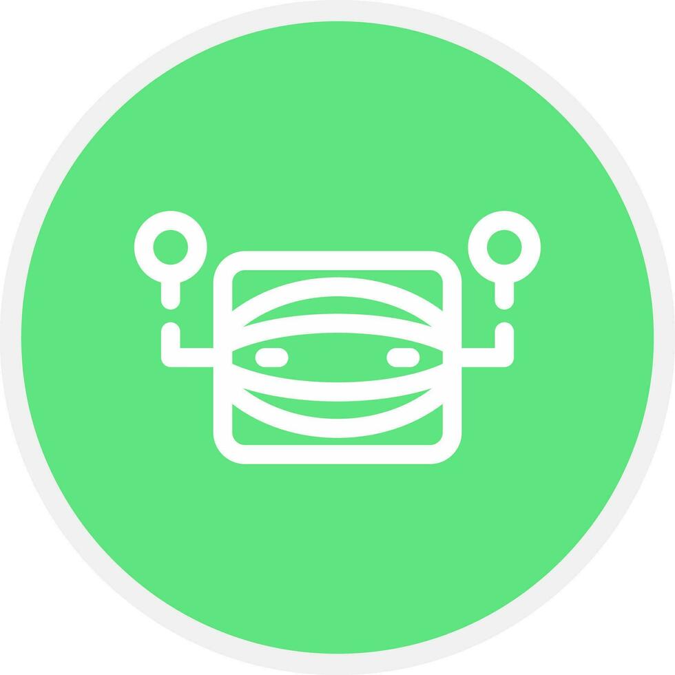 Virtual Assistant Creative Icon Design vector