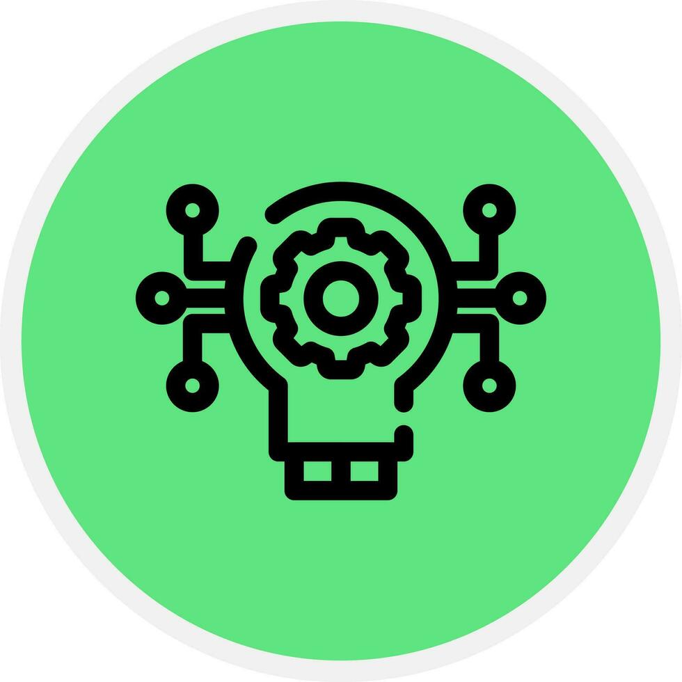 Technology Disruption Creative Icon Design vector