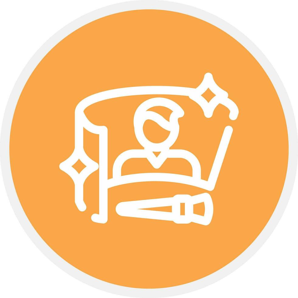 Virtual Makeover Creative Icon Design vector