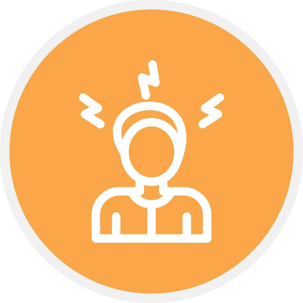 Stress Creative Icon Design vector