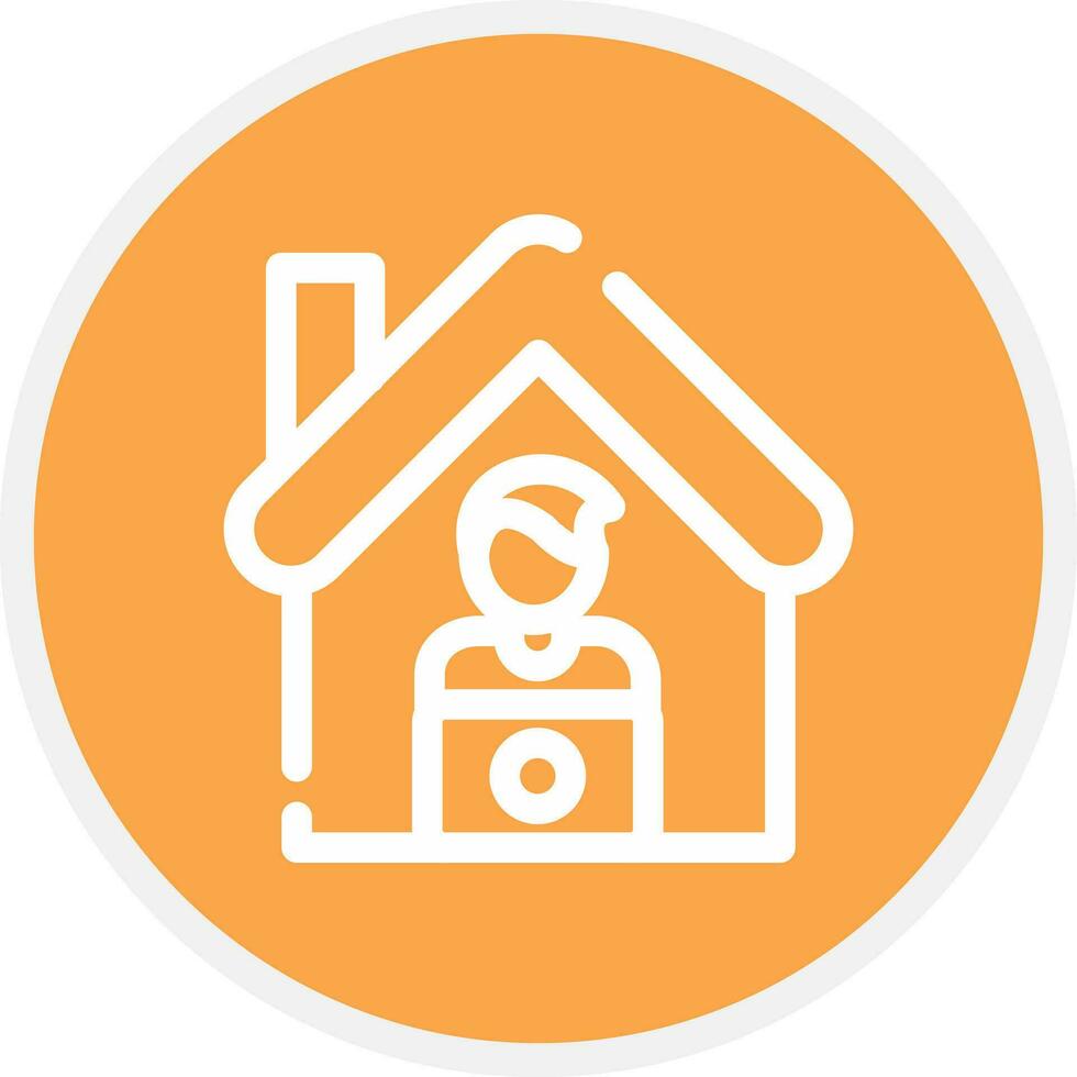 Work From Home Creative Icon Design vector