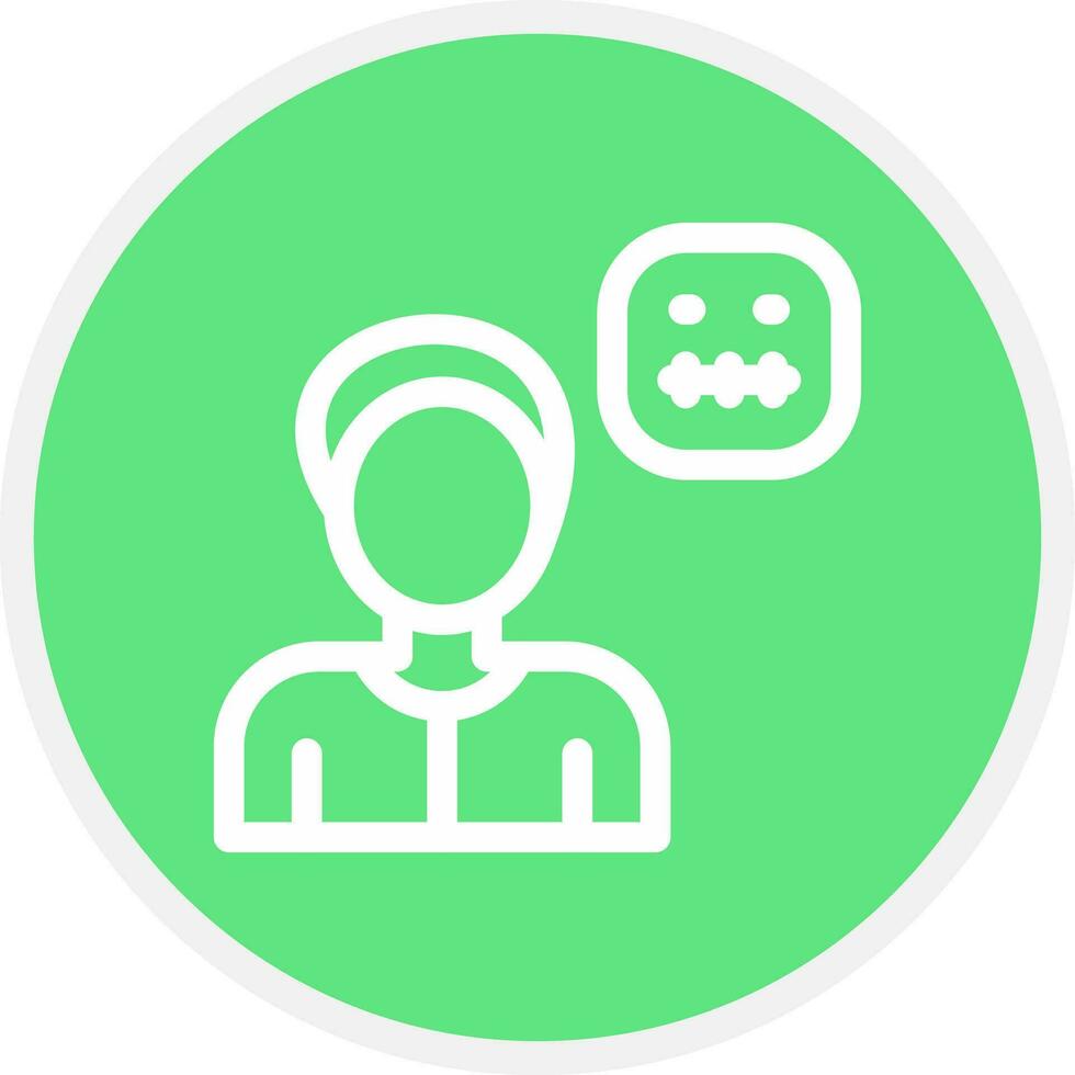Concerned Creative Icon Design vector
