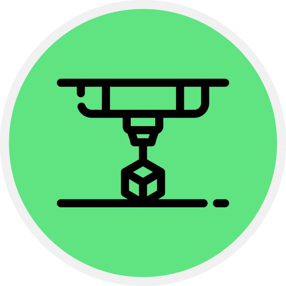 3D Printing Creative Icon Design vector