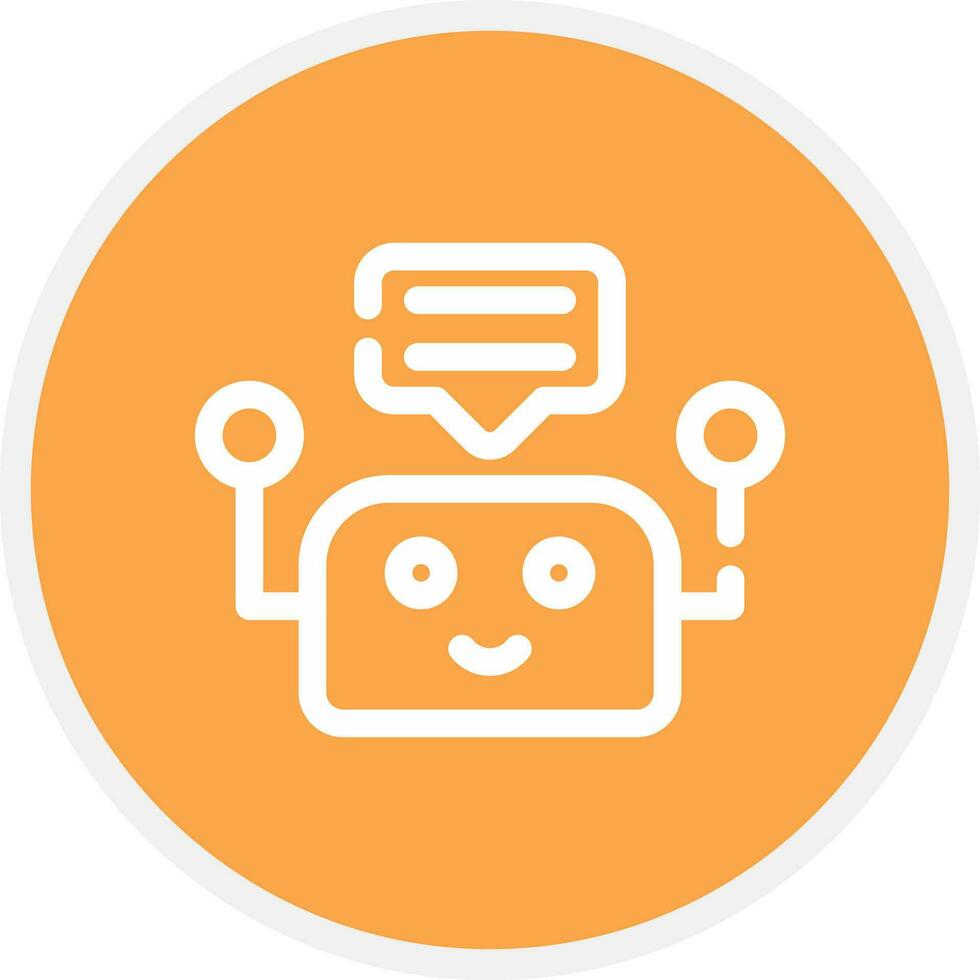 Chatbot Creative Icon Design vector