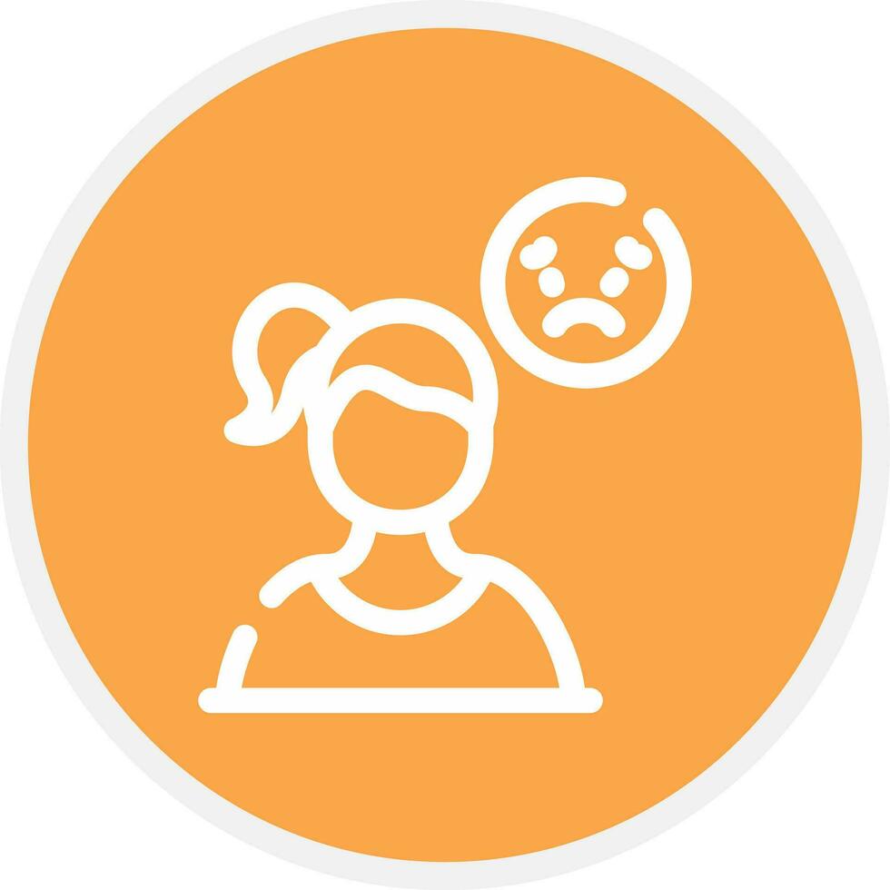 Afraid Creative Icon Design vector