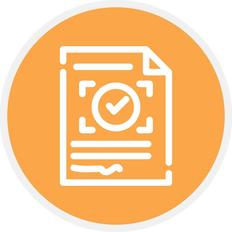 Approval Creative Icon Design vector