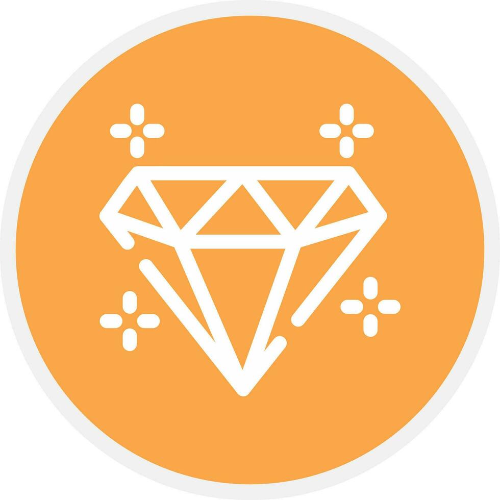 diseño de icono creativo de diamante vector