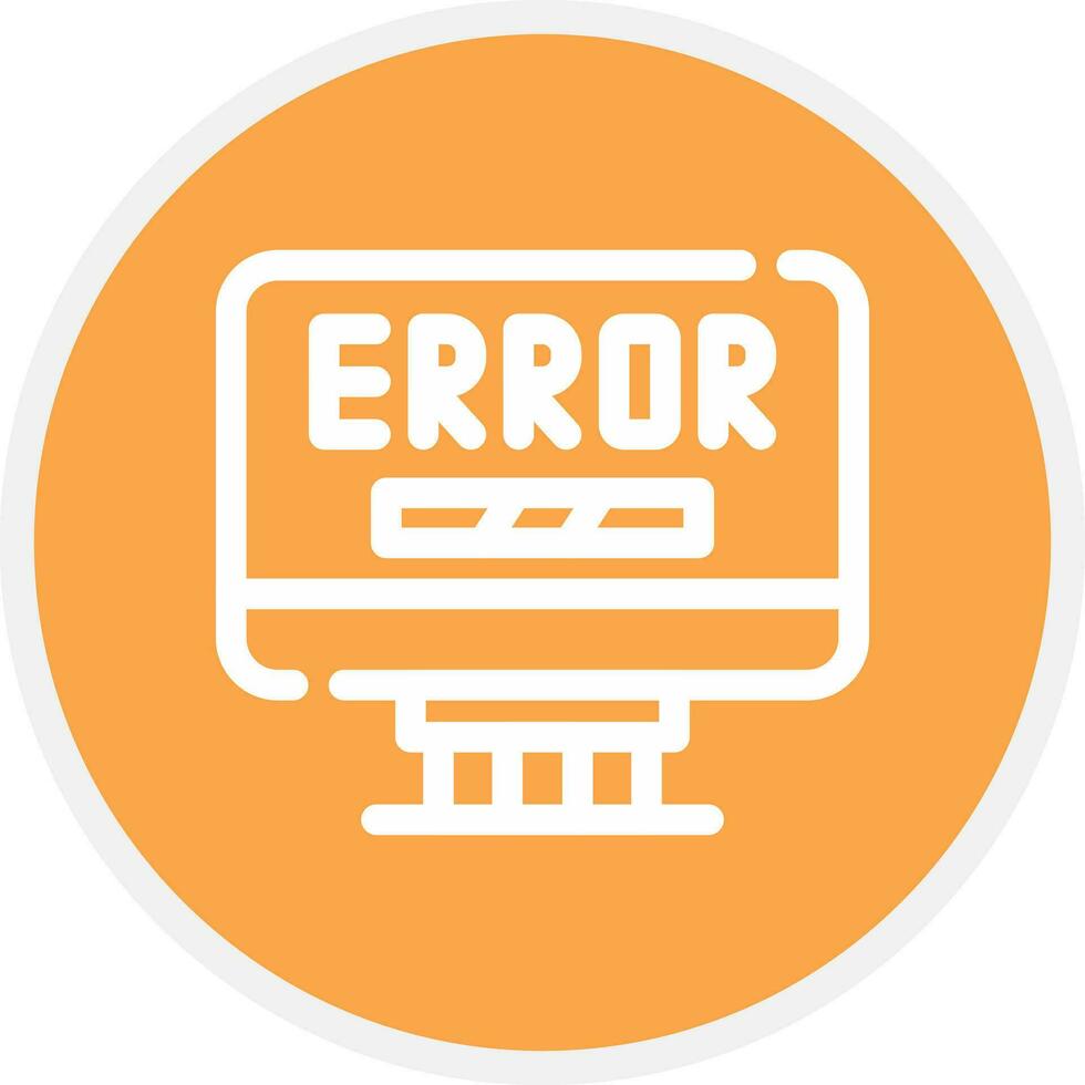 Error Creative Icon Design vector
