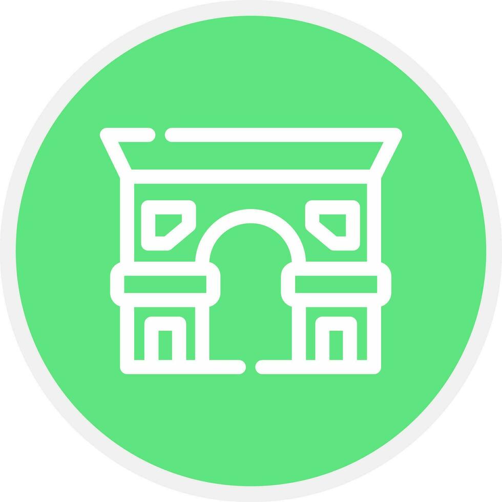 Arc De Triomphe Creative Icon Design vector