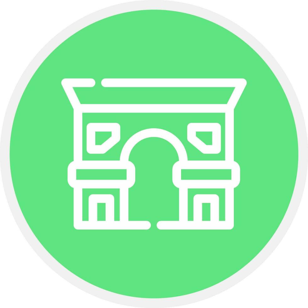 diseño de icono creativo de arc de triomphe vector