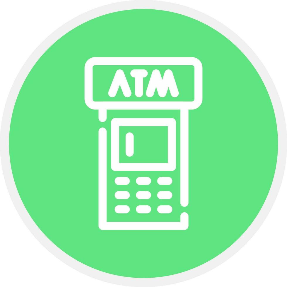 ATM Machine Creative Icon Design vector