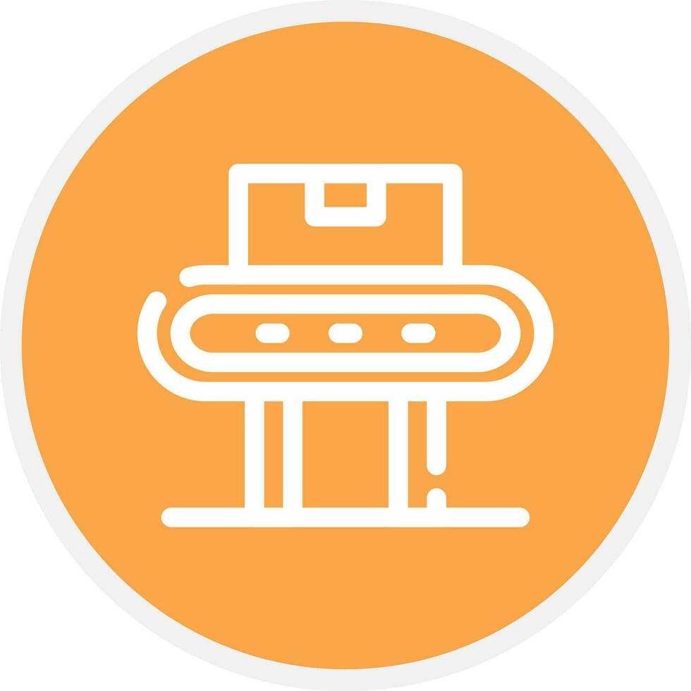 Conveyor Belt Creative Icon Design vector