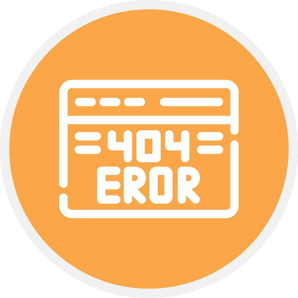 404 Error Creative Icon Design vector