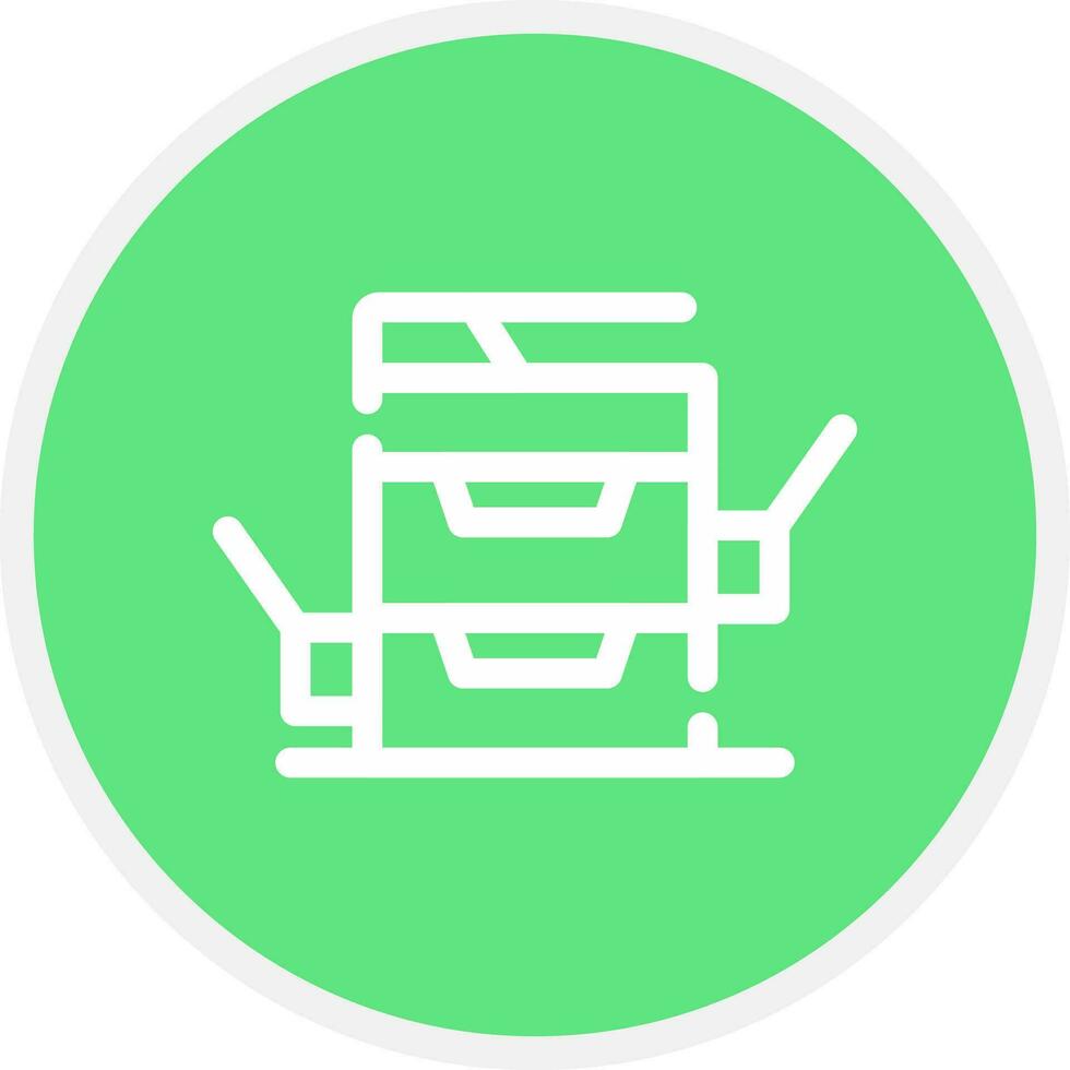 Copy Machine Creative Icon Design vector