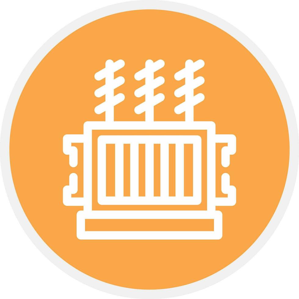 Power Transformer Creative Icon Design vector