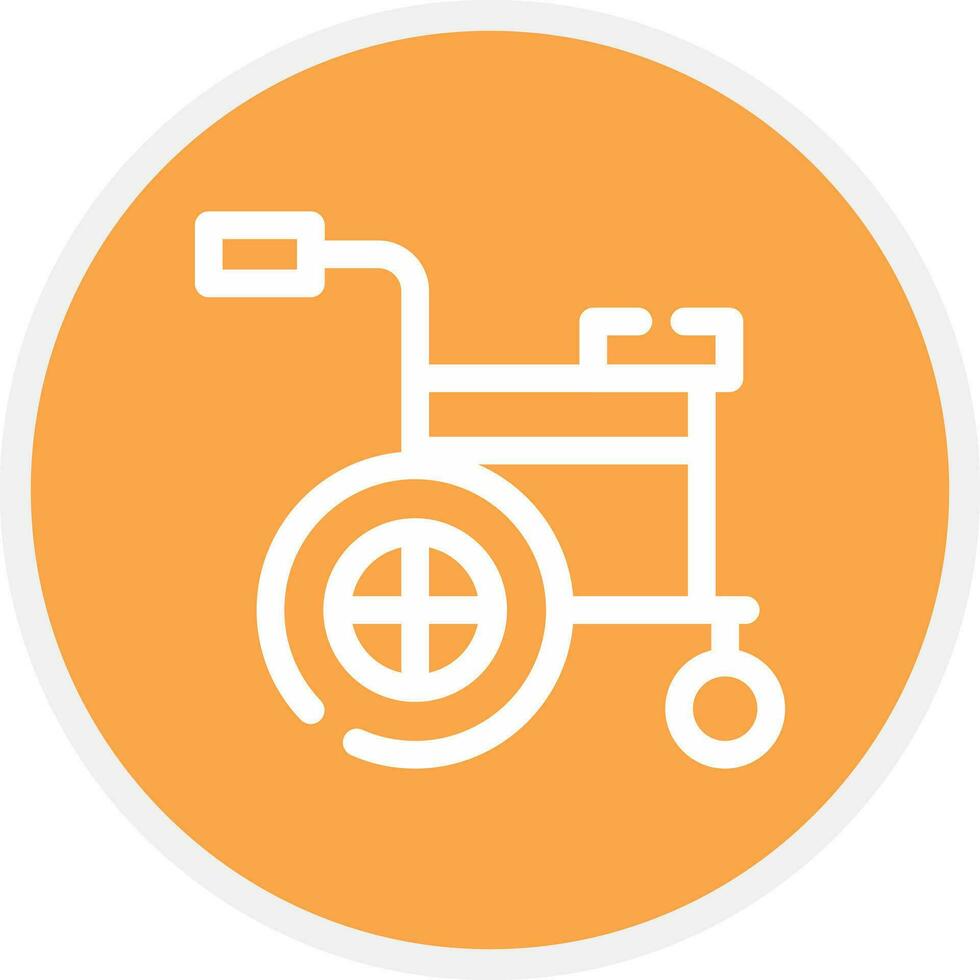 Wheelchair Creative Icon Design vector