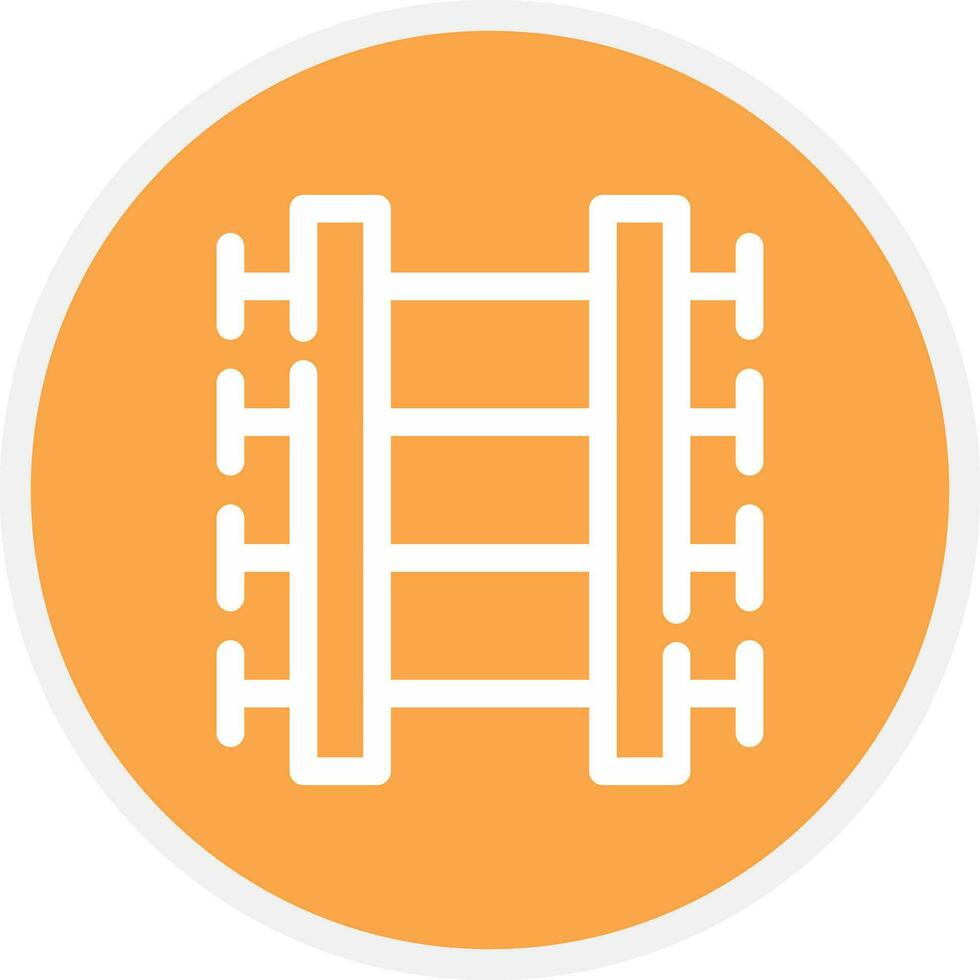 Train Tracks Creative Icon Design vector