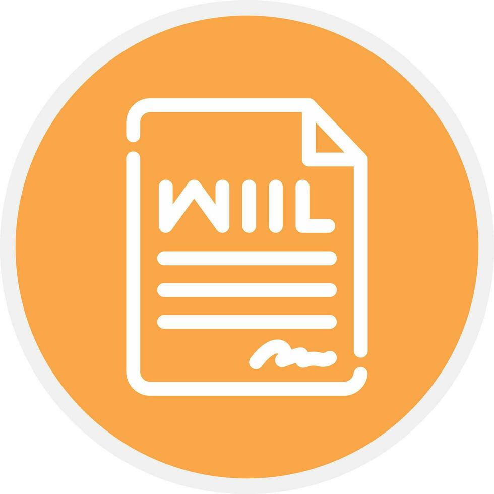 Last Will Creative Icon Design vector