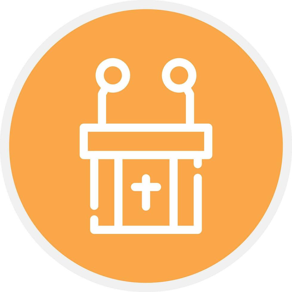 Pulpit Creative Icon Design vector