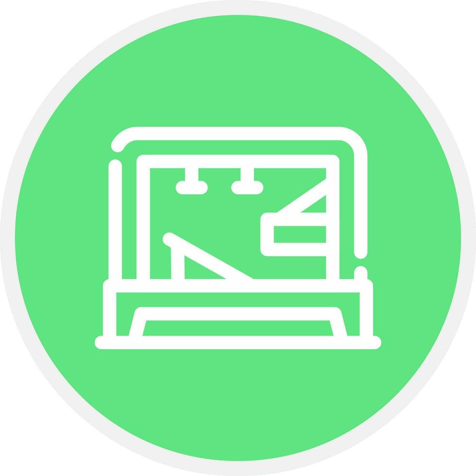 Pilates Tower Creative Icon Design vector