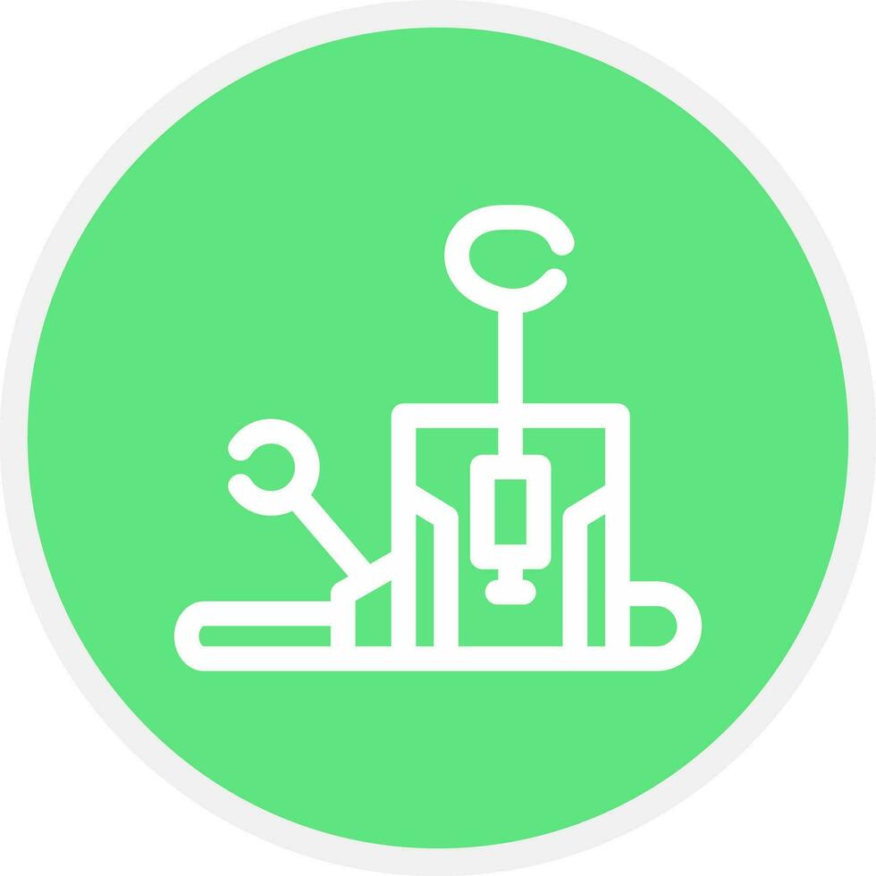 Pilates Chair Creative Icon Design vector