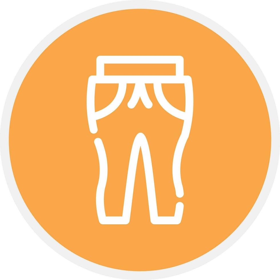 Sweat Pants Creative Icon Design vector