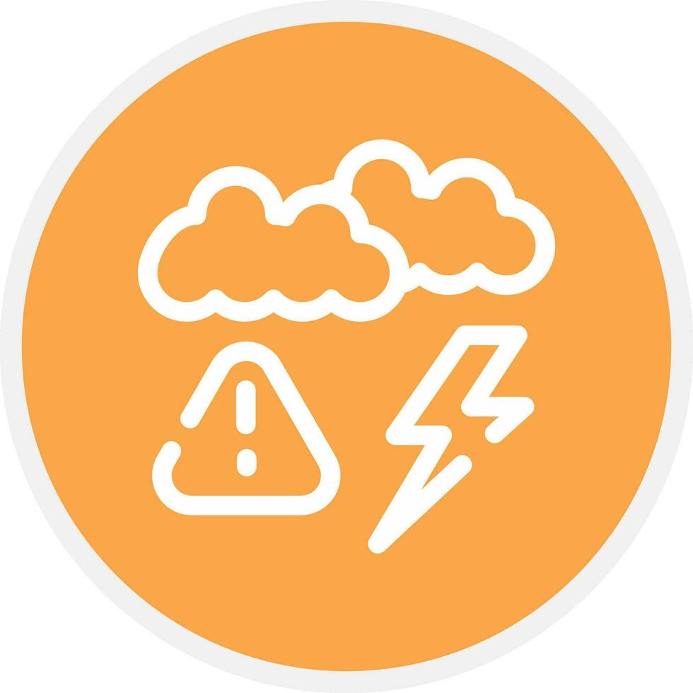Weather Alert Creative Icon Design vector