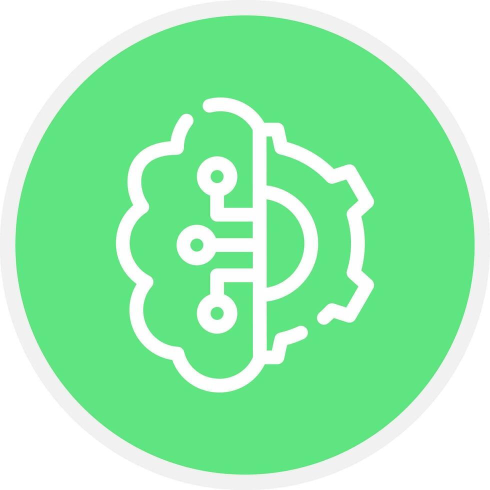 Artificial Intelligence Creative Icon Design vector