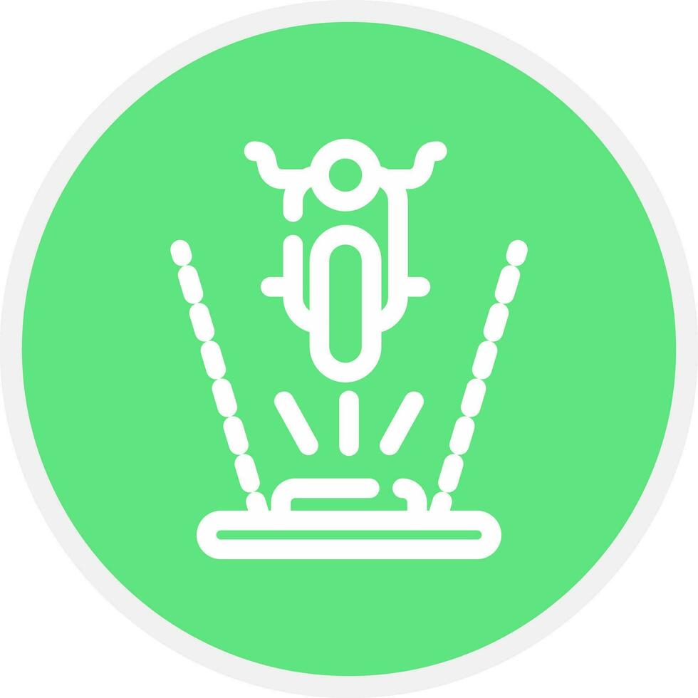 Ar Motorbike Riding Creative Icon Design vector