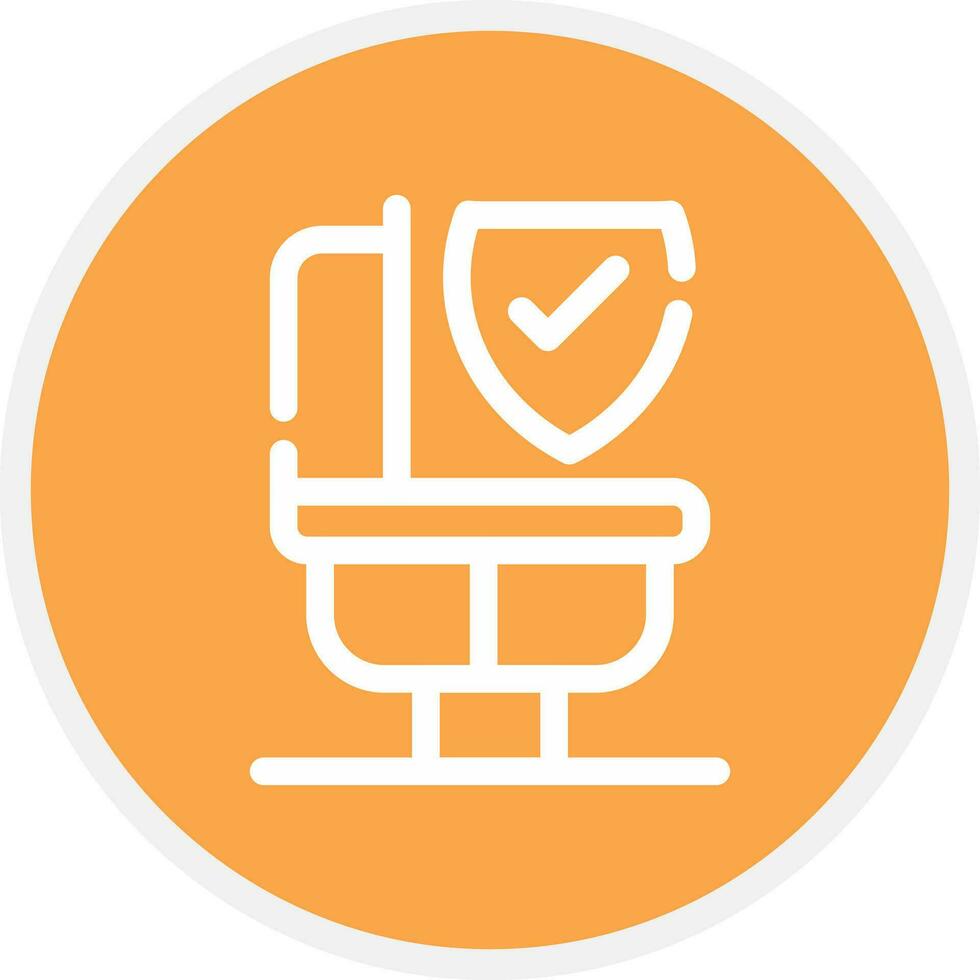 Bathroom Safety Creative Icon Design vector