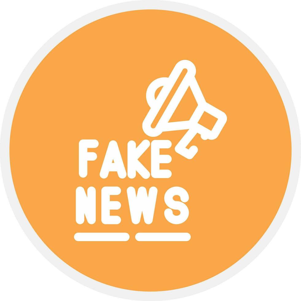 Fake News Creative Icon Design vector