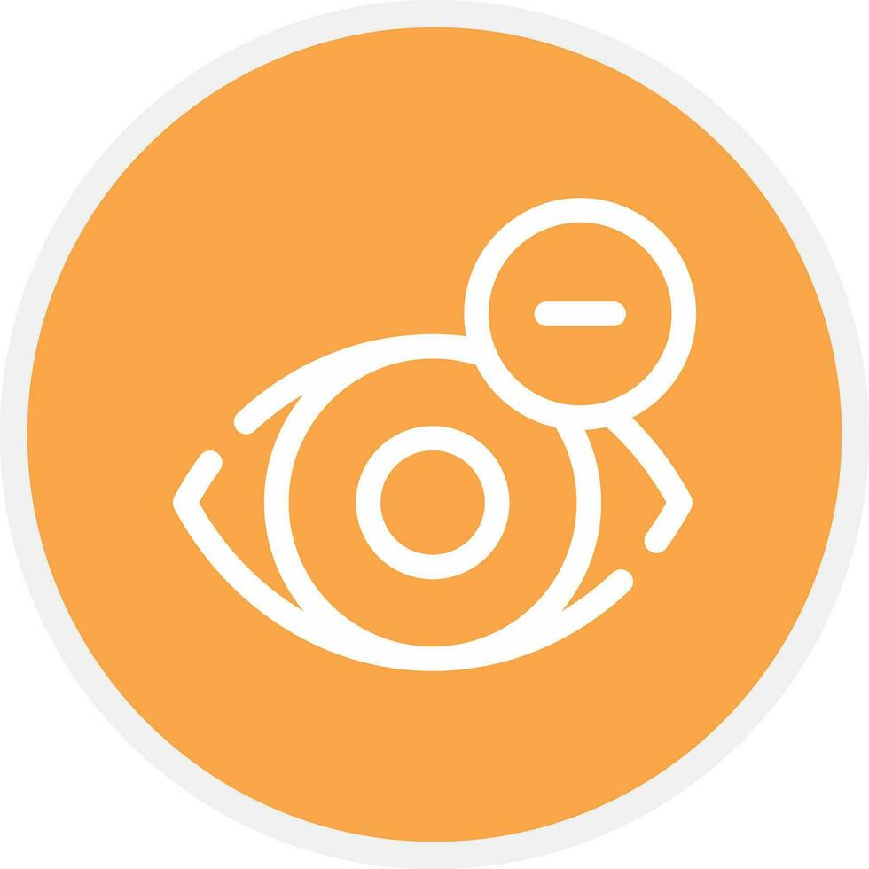 Shortsighted Creative Icon Design vector