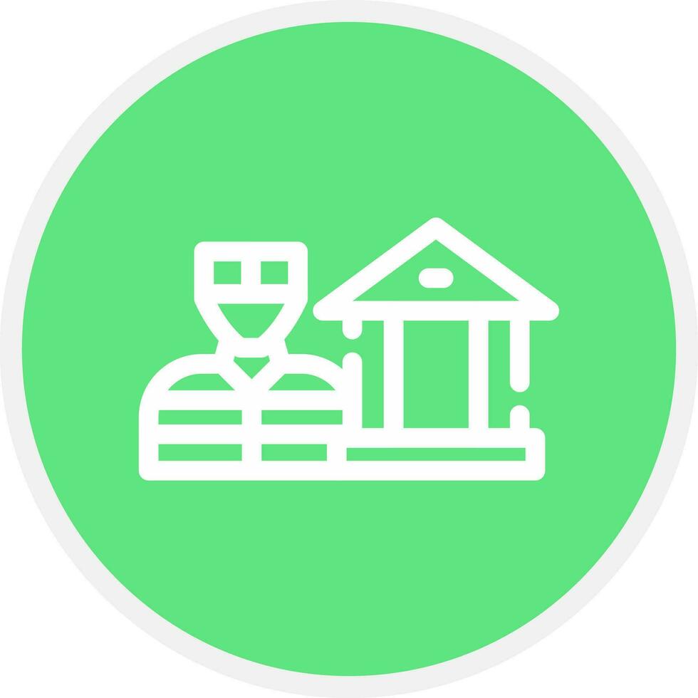 Bank Robbery Creative Icon Design vector